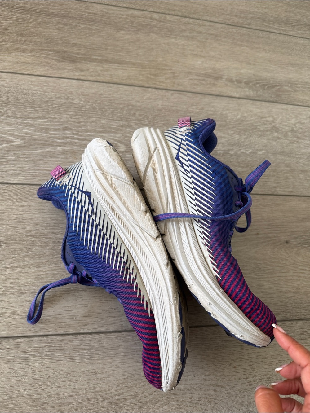 Hoka one Women's Rincon clematis blue Purple Gradient sneakers 7.5 - Picture 7 of 10